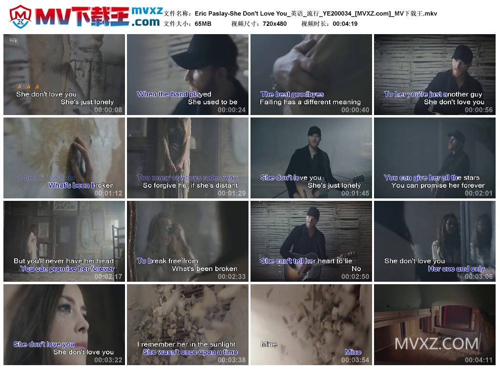 Eric Paslay-She Don't Love You_英语_流行_YE200034